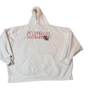 VTG‎ 90s Jansports Jayhawks University Of Kansas Hoodie M Sweatshirt Made In USA